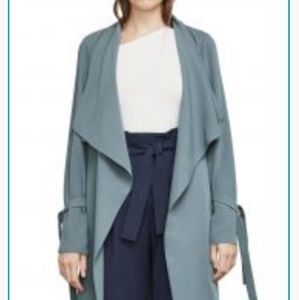 ISO BCBGMAXAZRIA draped Trench coat sz XS or S